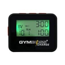Gymboss Charge Interval Timer and Stopwatch Black / Red