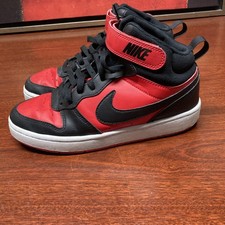 Nike Court Borough Mid 2 Shoes Youth Size 6.5 youth Red Black Strap CD7782-602