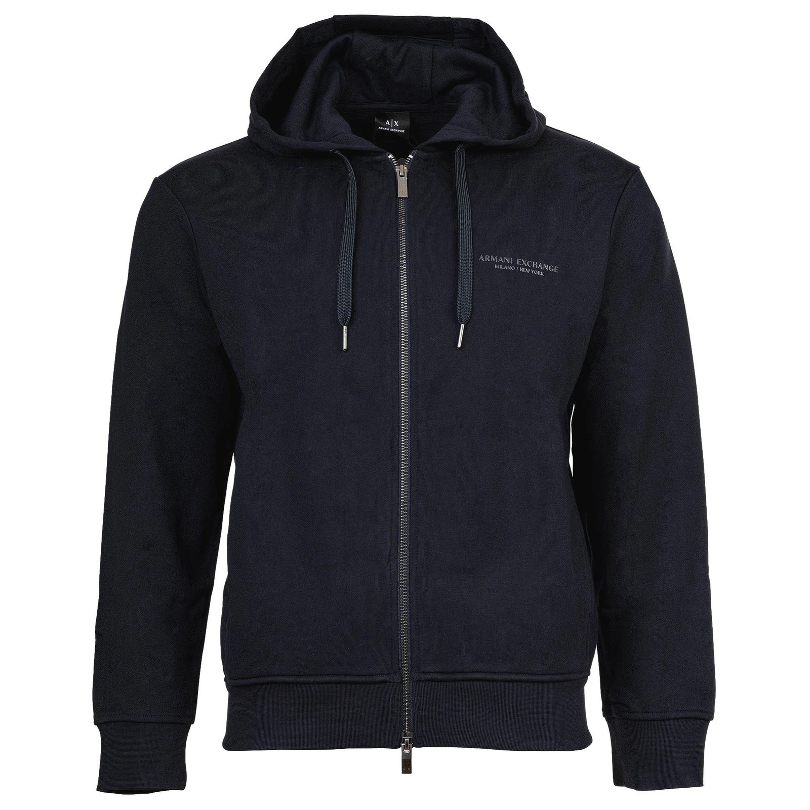 A|X ARMANI EXCHANGE Men's Jacket - Sweat Jacket, Hood, Cotton, Solid Color