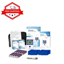 Diabetes Test Kit Blood Sugar Glucose Monitor Meter 206 Pcs Strip Tester Machine