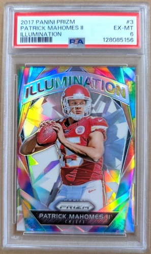 2017 Panini Prizm Illumination Prizms #3 Patrick Mahomes II - PSA 6 EX-MT