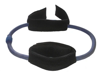 THERAQUATICS Resistance Tube CUFF Thigh Extreme Workout Ankle Tubing XHEAVY Pro Athlete BLACK