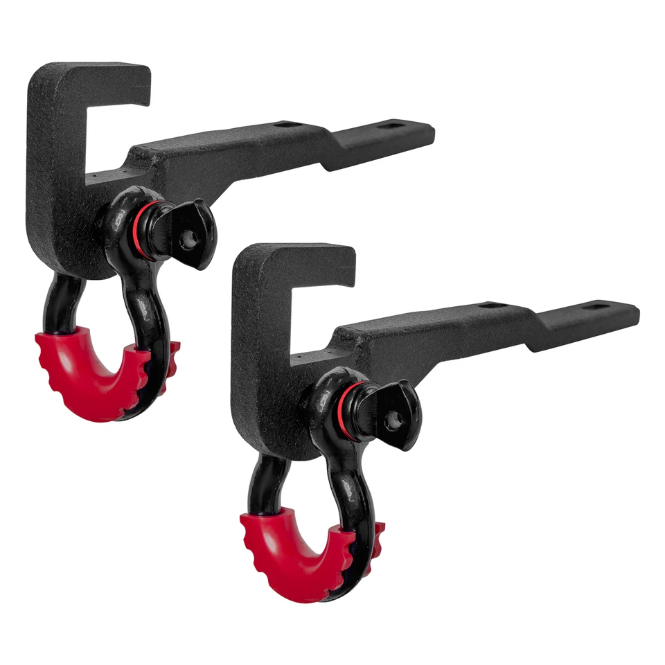 Front Heavy Duty Tow Hook Mount Bracket and D-Ring For 17-21 Nissan Titan Foto 4 de 4