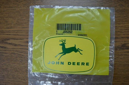 New OEM John Deere Logo Decal JD5252 - Picture 2 of 4