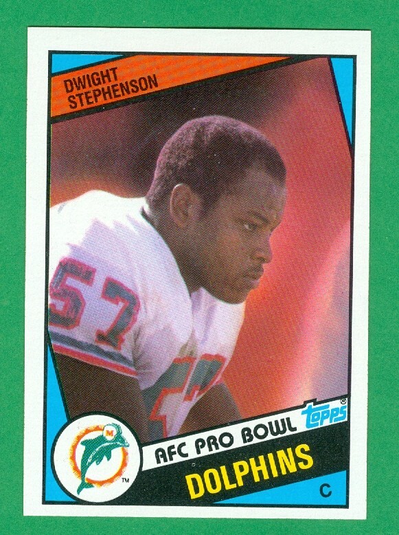 1984 TOPPS #129 DWIGHT STEPHENSON RC MIAMI DOLPHINS  HOF   BAMA   MN