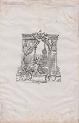 Exlibris Clovis-Nicolas-Joseph CATTEAU (1836-1915), Bischof von Luçon (Vendee).