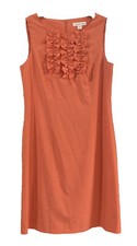 Coldwater Creek Sleeveless Orange Dress Size 6 Lined Excellent Condition