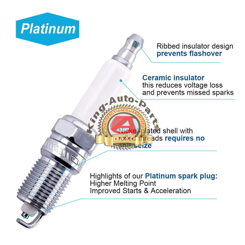 High Performance UF413 Ignition Coil+Spark Plug+Wire For Chevy GMC 5.3L 6.2L V8 - Image 3 of 4