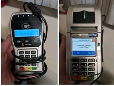 First Data FD130 DUO Credit Card Machine with FD-35 EMV NFC Pin Pad - Untested