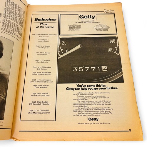 1981 Yankees Magazine - Dave Righetti Rookie Feature + Budweiser - Picture 3 of 4