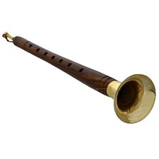 Shehnai Classical Wind 18" Indian Handmade Folk Musical Instrument For Weddings