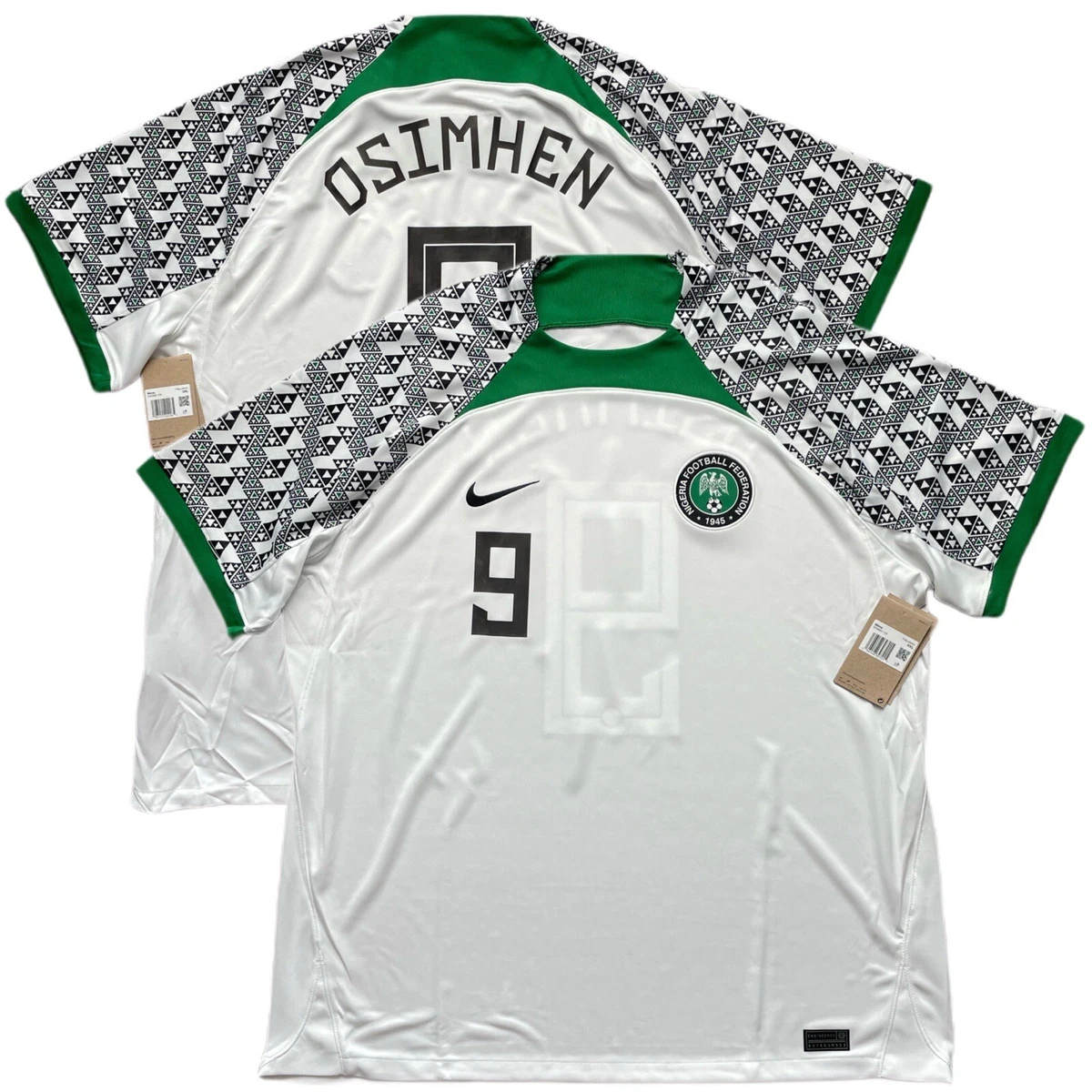 2022/23 Nigeria Away Jersey #9 Osimhen 2XL Nike African Super Eagles NEW