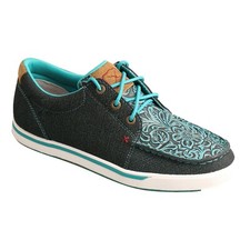 Twisted X Children's Lace Dark Teal Teal Kick Shoes YCA0011