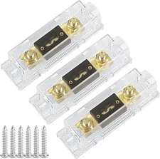 3 Pack 300 AMP ANL Fuse Holder Block 0/2/4/8 Gauge AWG Car Audio 300A 1/0 Zero G