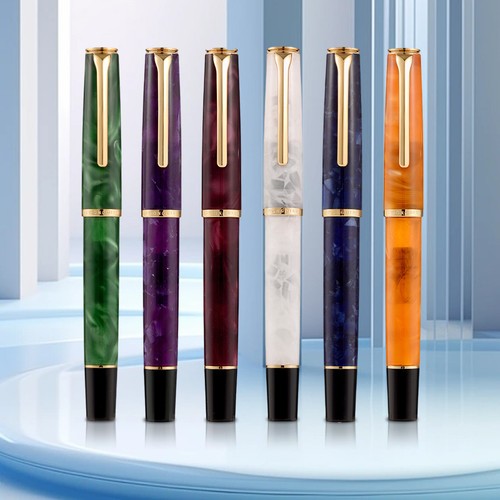 HongDian N12 Resin Füllfederhalter extra fein EF/F Feder Classic Pen Schreibfeder Geschenk - Bild 20 von 22