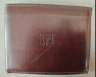 NWOT, bi-fold, leather, dark brown — photo 1