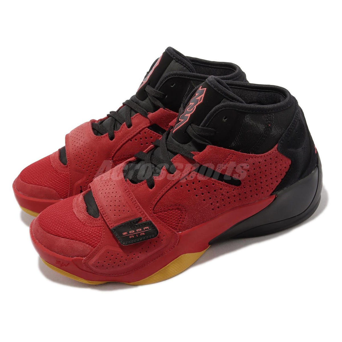 Nike Jordan Zion 2 PF University Red Gum Black Men Nike Jordan Zion 2 PF University Red Gum Black Men