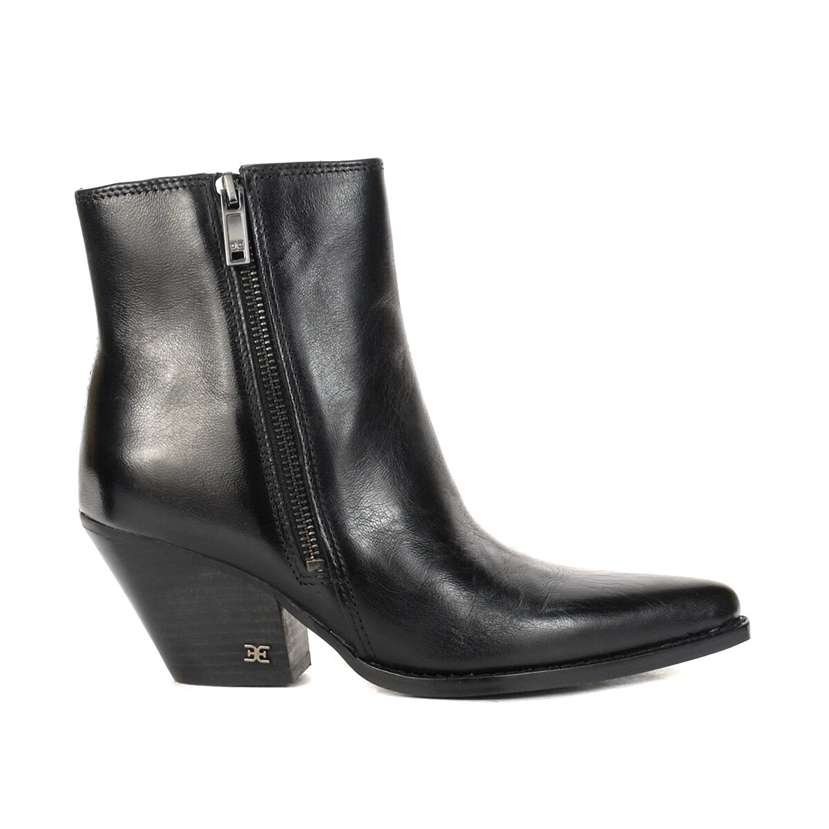 Leather booties hotsell on sale