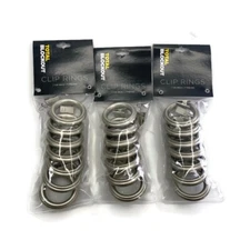 (7-Pk) Total Blockout Clip Rings Brushed Nickel 1 1/4-In Lot Of 3