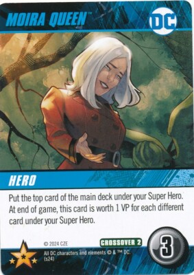 MOIRA QUEEN DC Comics Deck Building Game ART card ARROW REDUX