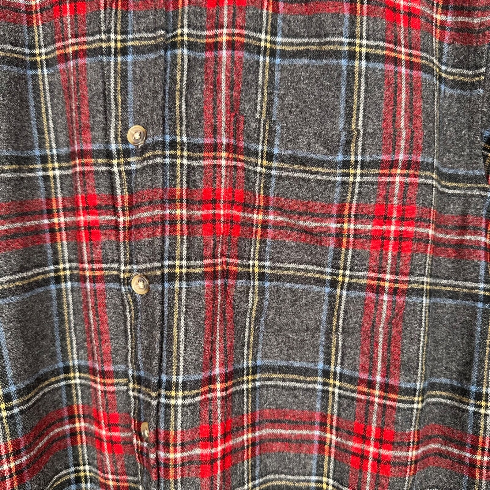Pendleton Virgin Washable Wool Grey/Red Solo Plai… - image 6