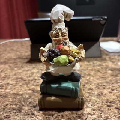 David Frykman 1996  Book Cook Holding Plate Of Vegetables