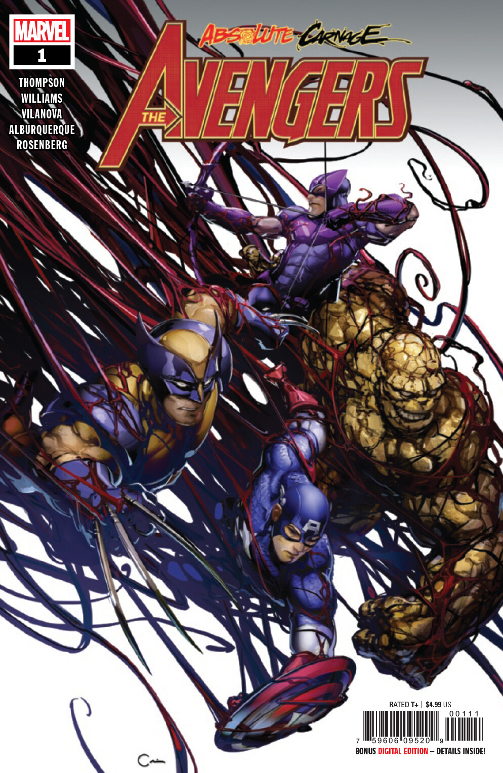 Absolute Carnage Avengers #1 Main Cover New/Unread 1st Print Marvel