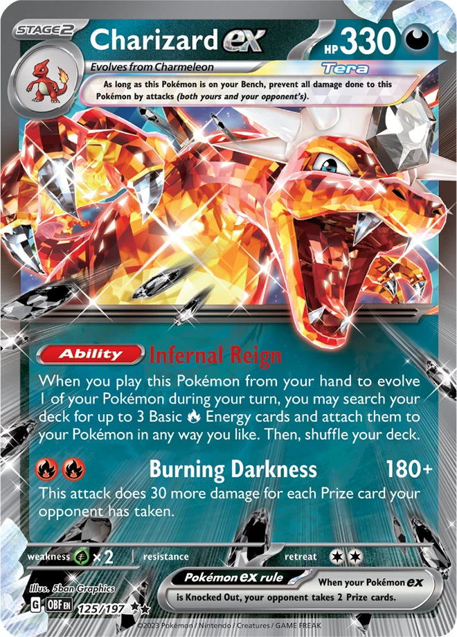 Preços baixos em Cartões TCG Charizard ex Pokémon | eBay