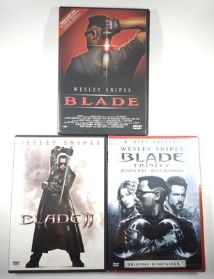 Blade 1+2+3 (DVD) - Sehr Gut - Wesley Snipes, Marvel, FSK18