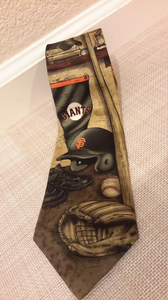 Corbata de seda para hombre de los Gigantes de San Francisco MLB béisbol de Eagles Wings usada Foto 2 de 4