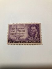 USA 3 CENT stamp # 946, Joseph Pulitzer, MNH