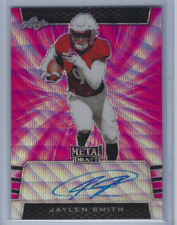 JAYLEN SMITH 2019 LEAF METAL DRAFT ROOKIE AUTO PINK WAVE /10