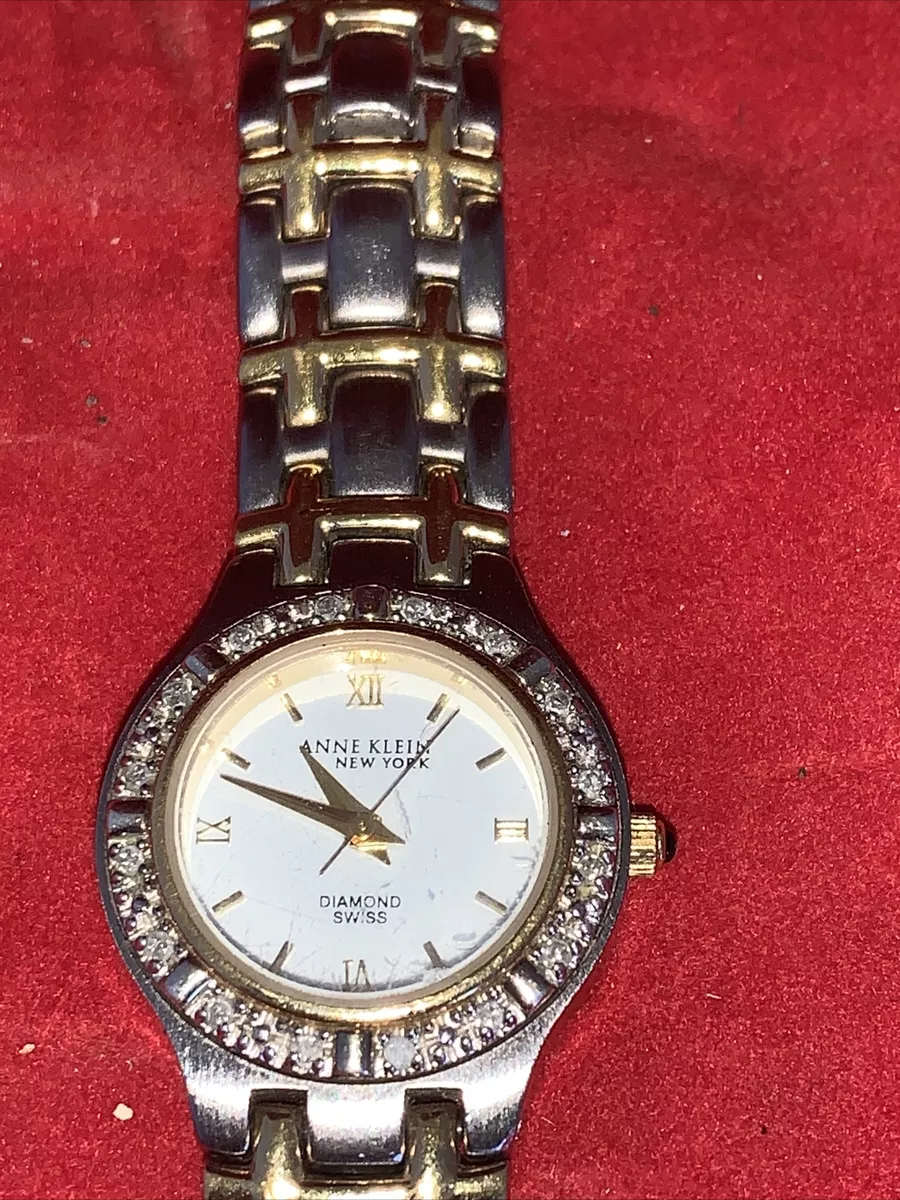 Anne klein diamond swiss watch best sale 763s