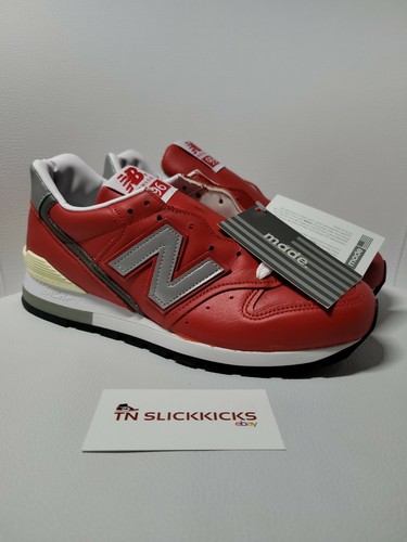 NEW Balance 996 rosso in pelle liscia made in USA da Uomo Taglia 6 WOMEN'S  7.5 M996NCA. | eBay