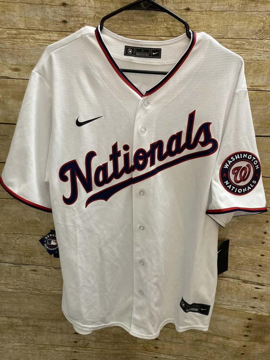 Nike MLB Washington Nationals Max Scherzer #31 Jersey Mens Sz Large  (T770-NAWH)