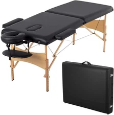 Massage Bed Portable Massage Table 2 Fold Lash Bed Heigh Adjustable SPA Bed