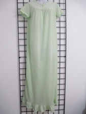 VINTAGE NANCY KING SIZE SMALL LIGHT GREEN / NYLON / MAXI NIGHTGOWN