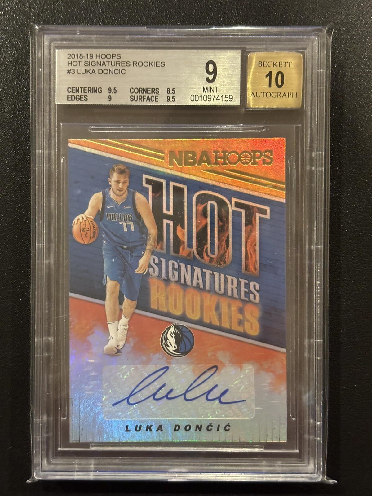 2018-19 Hoops Luka Doncic Hot Signatures Rookies RC BGS 9 MINT 🔥🔥🔥