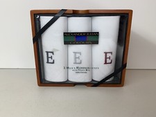 Alexander Julian Colours Men's Handkerchiefs "E" with Valet Box 100 Cotton