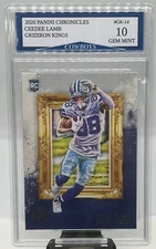 2020 Panini CeeDee Lamb Dallas Cowboys Gridiron Kings Rookie Card Gem Mint 10!