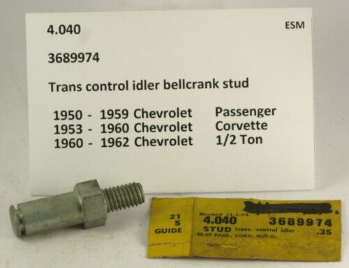 1950-1962 Chevrolet BelAir Corvette NOS trans bellcrank stud 3689974 - Picture 1 of 2