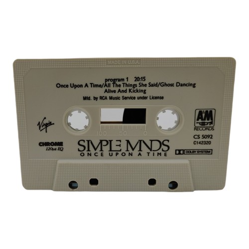 Simple Minds Once Upon A Time Cassette Tape 1985 - Picture 6 of 9