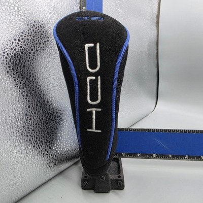 Dunlop DDH Hybrid Golf Club Headcover Black Blue Mesh Padded Protective Cover