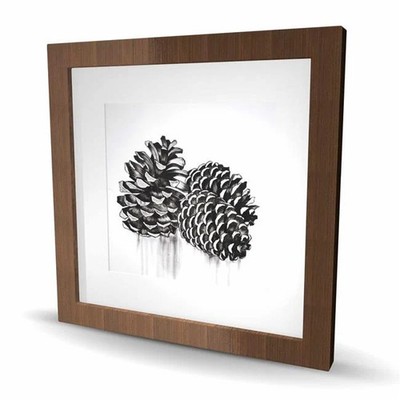 Begin Home Decor C1FM1616IEIULU 16 x 16 in. Three Small Pine Cones Print Wall...
