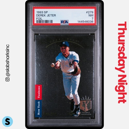 1993 UPPER DECK SP #279 DEREK JETER FOIL RC ROOKIE PSA 7