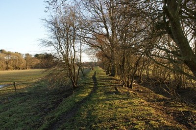 Foto A2 Damstone Lane Adel Eccup Blick nach Süden vom Golden Acre Dam He c2012
