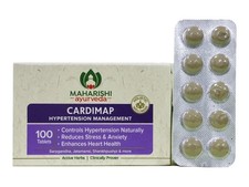 5 X MAHARISHI CARDIMAP 500 TABS PURE HERBAL- FREE SHIPPING