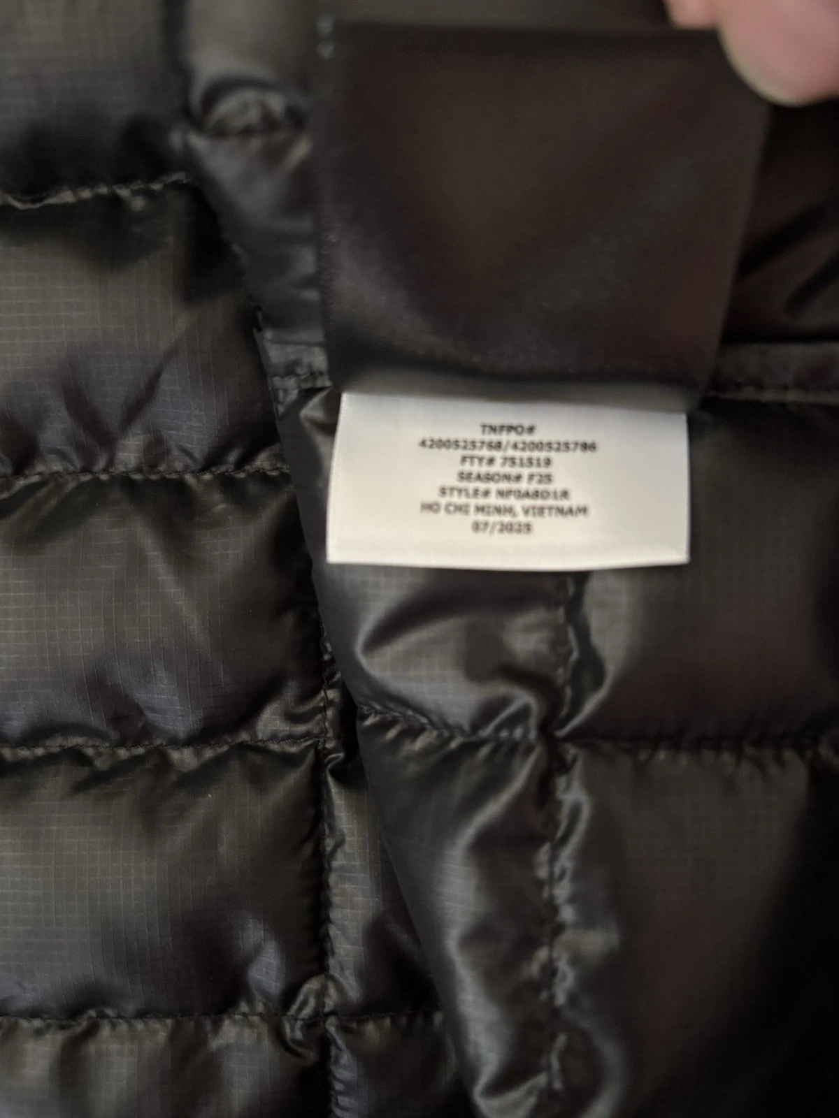 The North Face Men’s Big & Tall Thermoball Quilted Jacket TNF Black 4X NWT $200 - product detail image 16