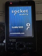 New Open Box Socket SoMo 655 Handheld Computer W/Leather Case, Powers On 