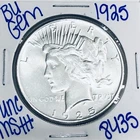 1925 BU UNCIRCULATED SILVER PEACE DOLLAR AUTHENTIC U.S. MINT FREE SHIPPING 8435